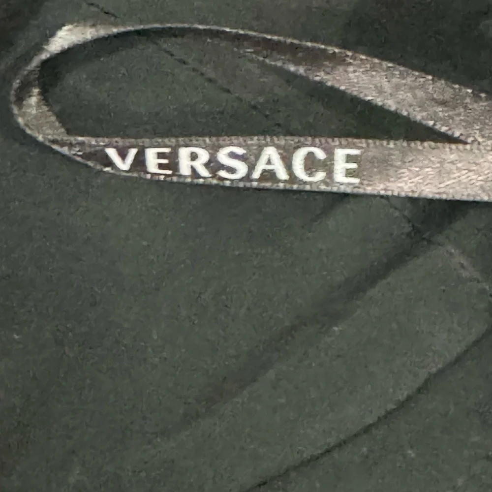 Versace Multicolor (red,blue,black) Floral Silk Lace Trimmed Bralette - Picture 6 of 6